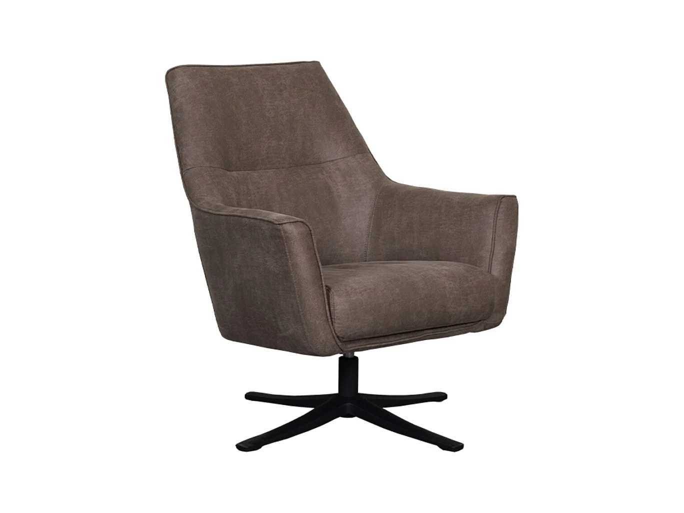 Fauteuil Tod - Taupe - Micro Suede