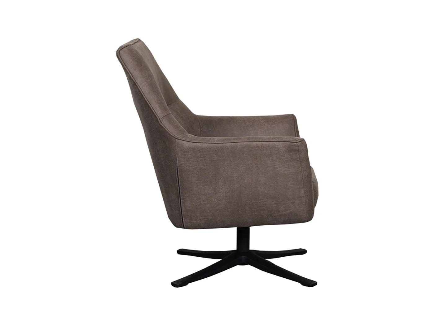 Fauteuil Tod - Taupe - Micro Suede