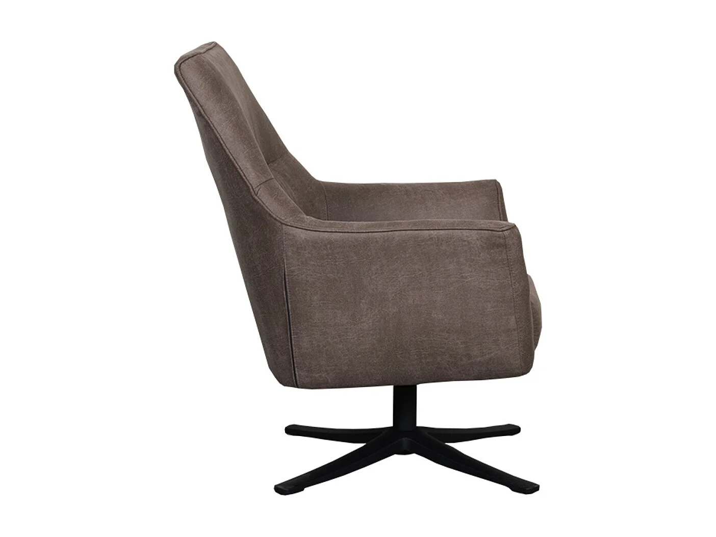 Fauteuil Tod - Taupe - Micro Suede
