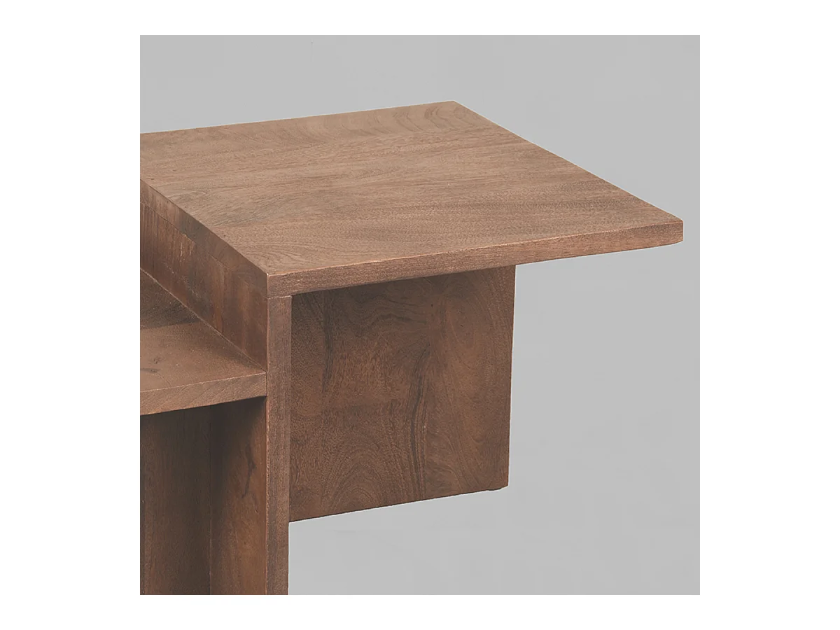Table basse Skip - Espresso - Bois de manguier - 50x90x40 cm