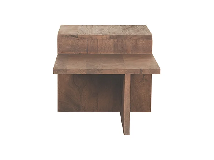 Table basse Skip - Espresso - Bois de manguier - 50x90x40 cm