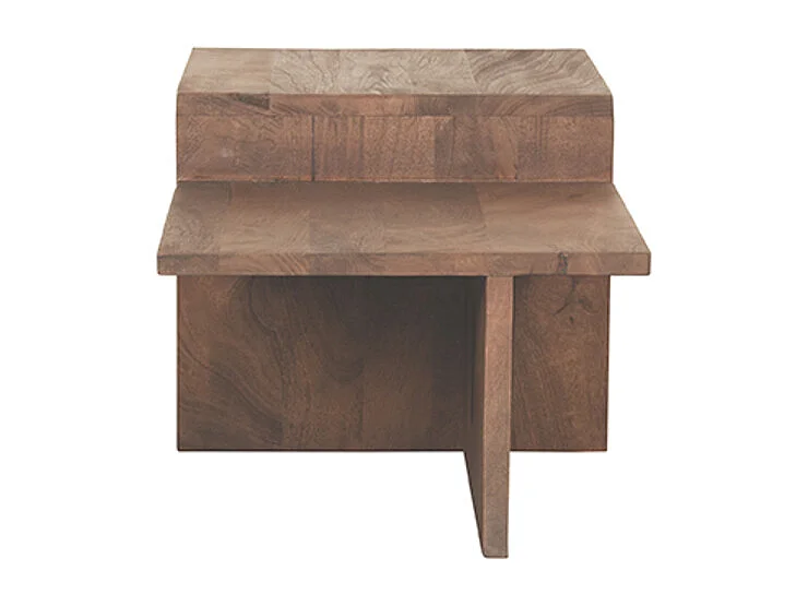 Table basse Skip - Espresso - Bois de manguier - 50x90x40 cm