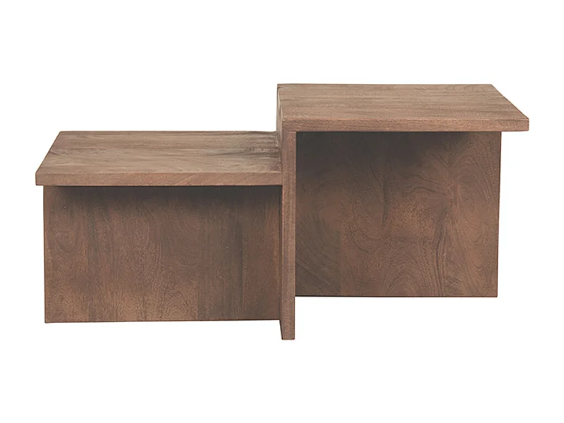 Salontafel Skip - Espresso - Mangohout - 50x90x40 cm