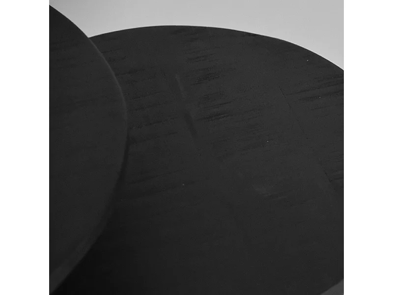 Table basse Duo - Noire - Bois de manguier