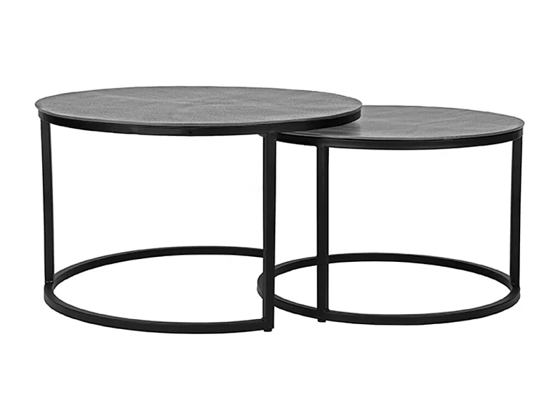 Salontafel Grand - Antiek ash - Metaal - 75 cm