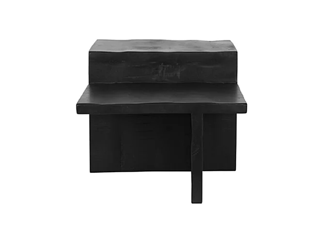 Table basse Skip 90x50x40 cm - Noir - Bois de manguier