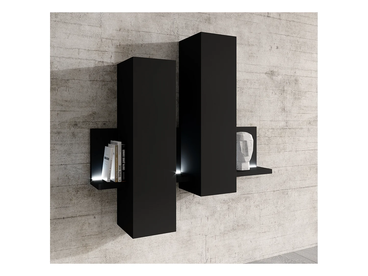 Vitrine suspendue avec deux portes BOTA