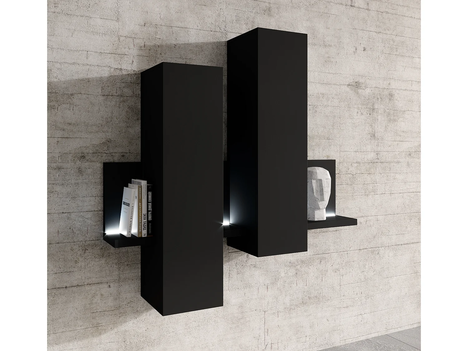 Wandkast met twee deuren BOTA