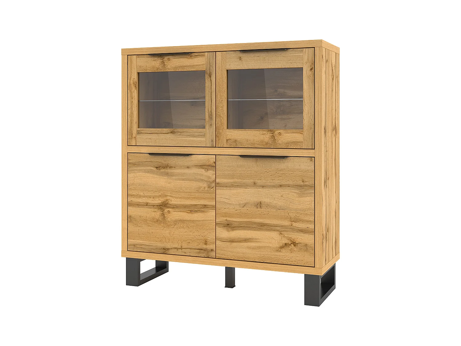 Commode à quatre portes vitrées HALLE