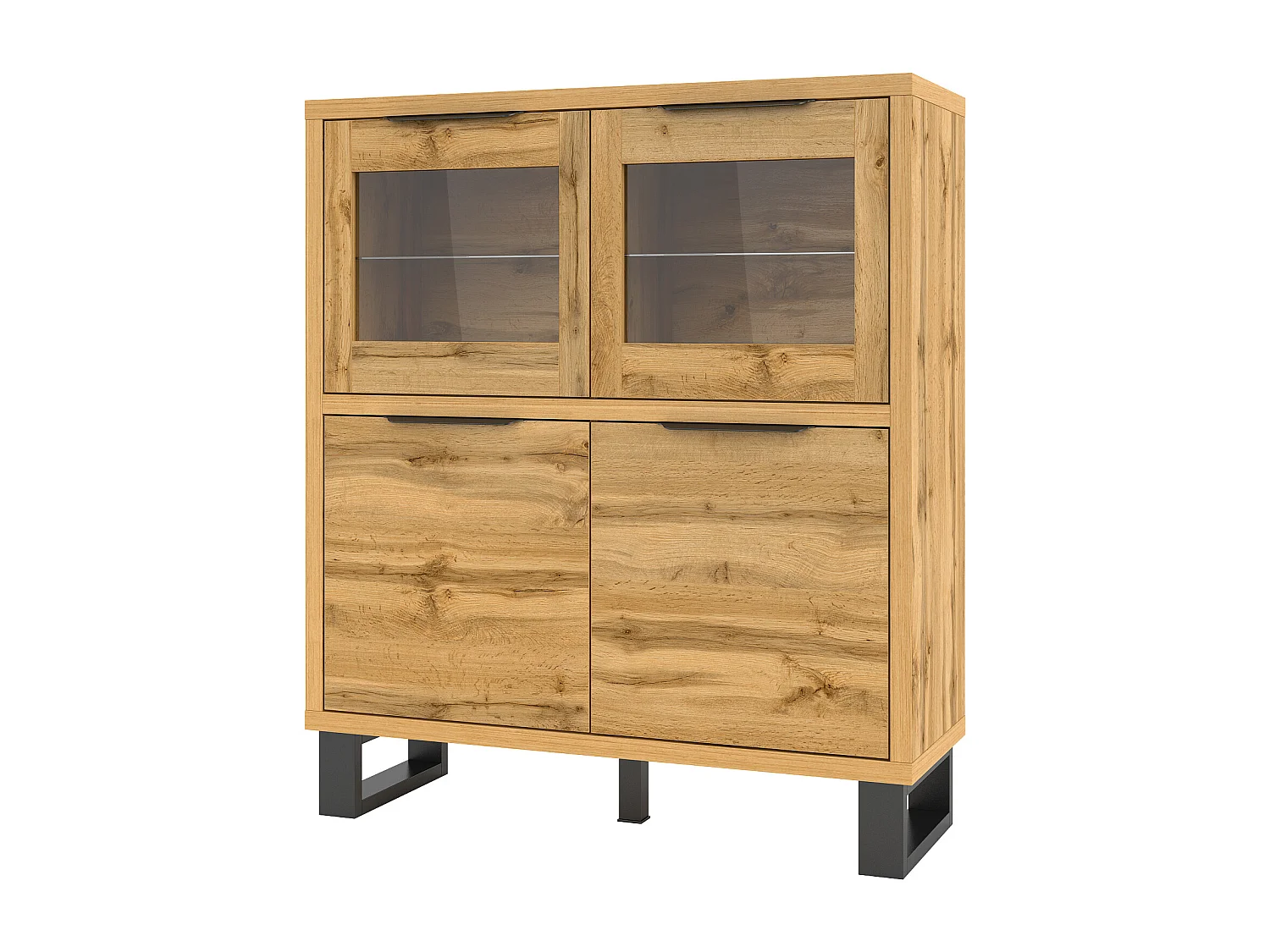 Commode à quatre portes vitrées HALLE