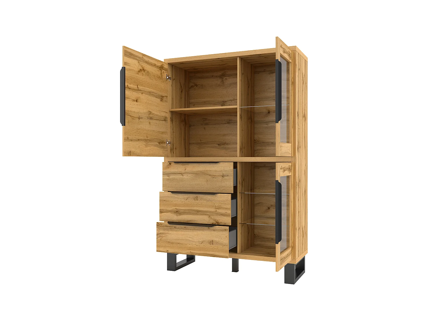 Vitrine à trois tiroirs HALLE