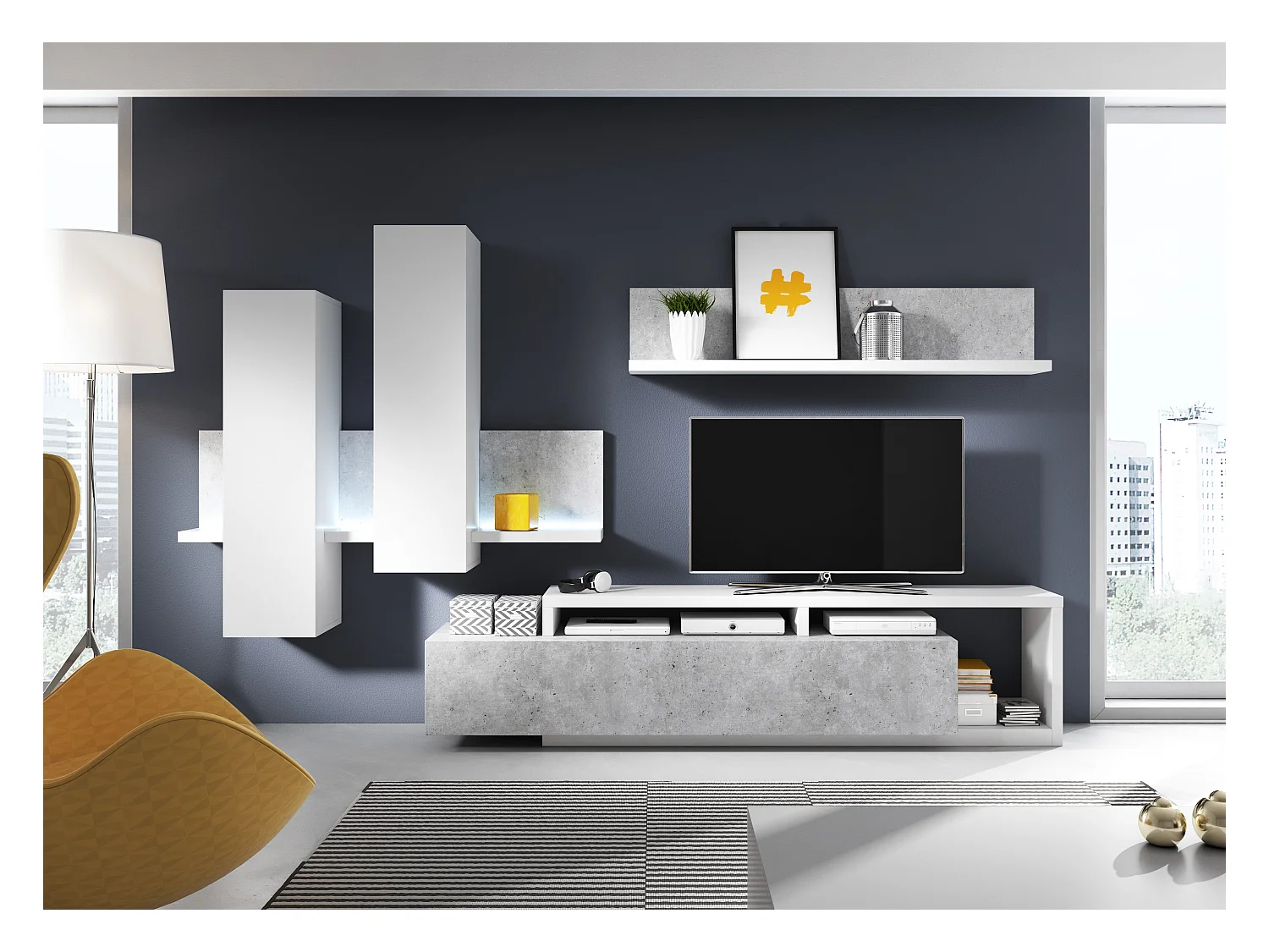 Vitrine suspendue avec deux portes BOTA