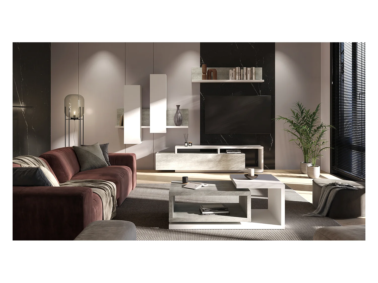 Vitrine suspendue avec deux portes BOTA