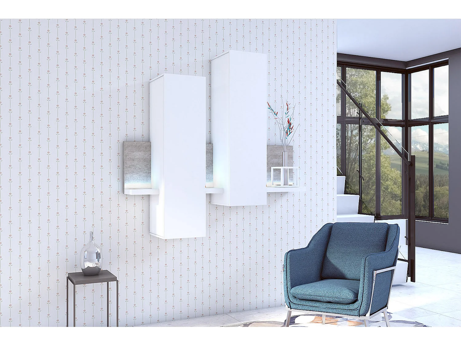 Wandkast met twee deuren BOTA