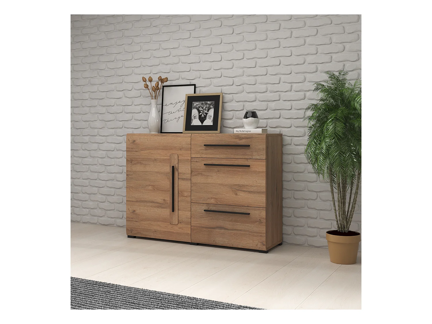 Commode à trois tiroirs TULSA