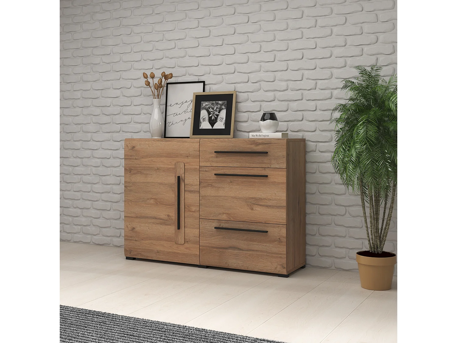 Commode à trois tiroirs TULSA