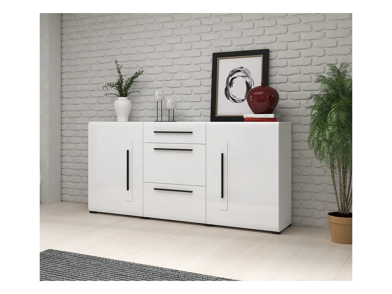 Commode à trois tiroirs TULSA