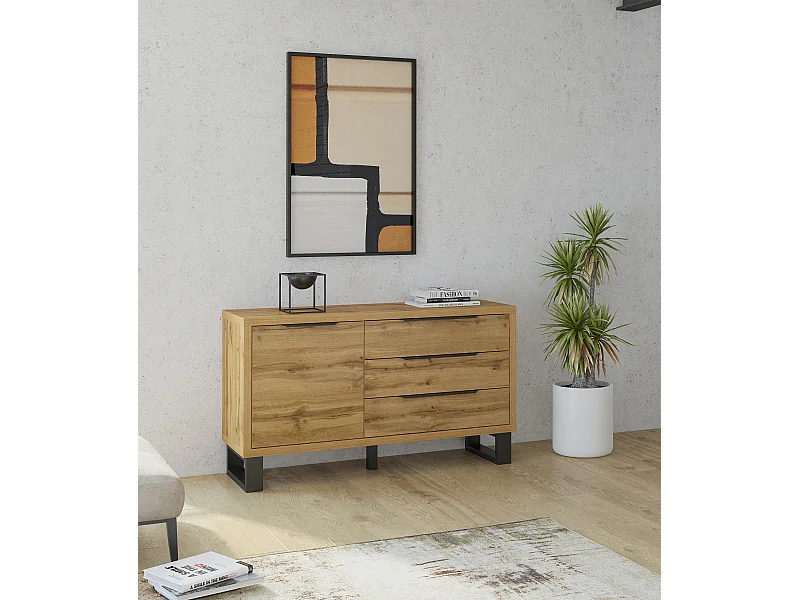 Commode met drie lades HALLE