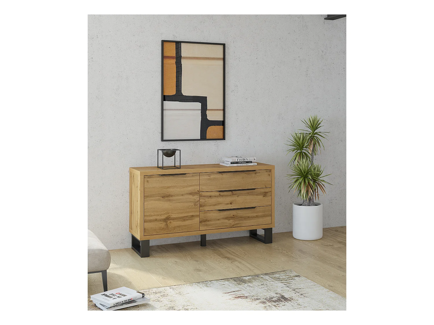 Commode à trois tiroirs HALLE