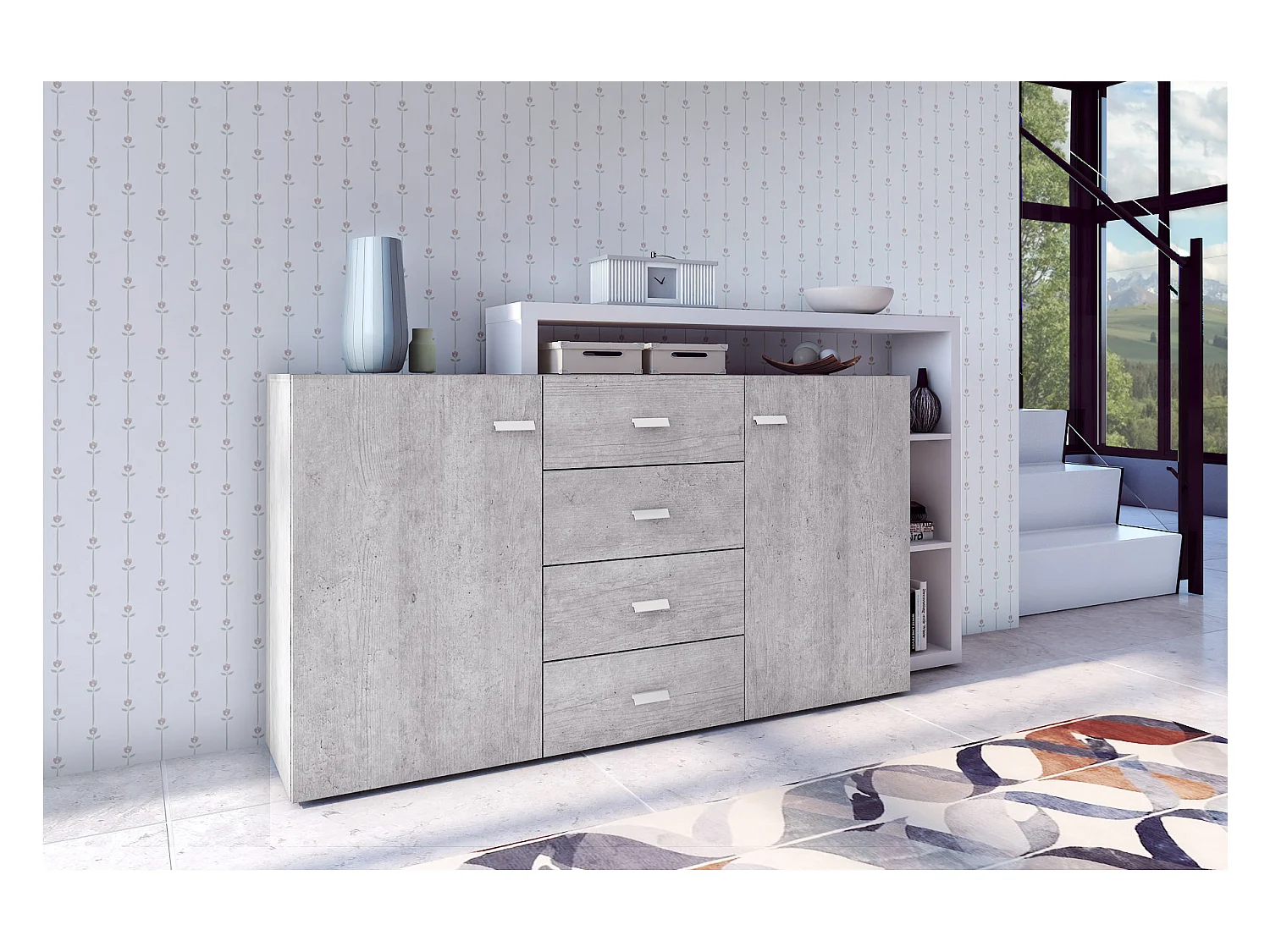 Commode à quatre tiroirs BOTA