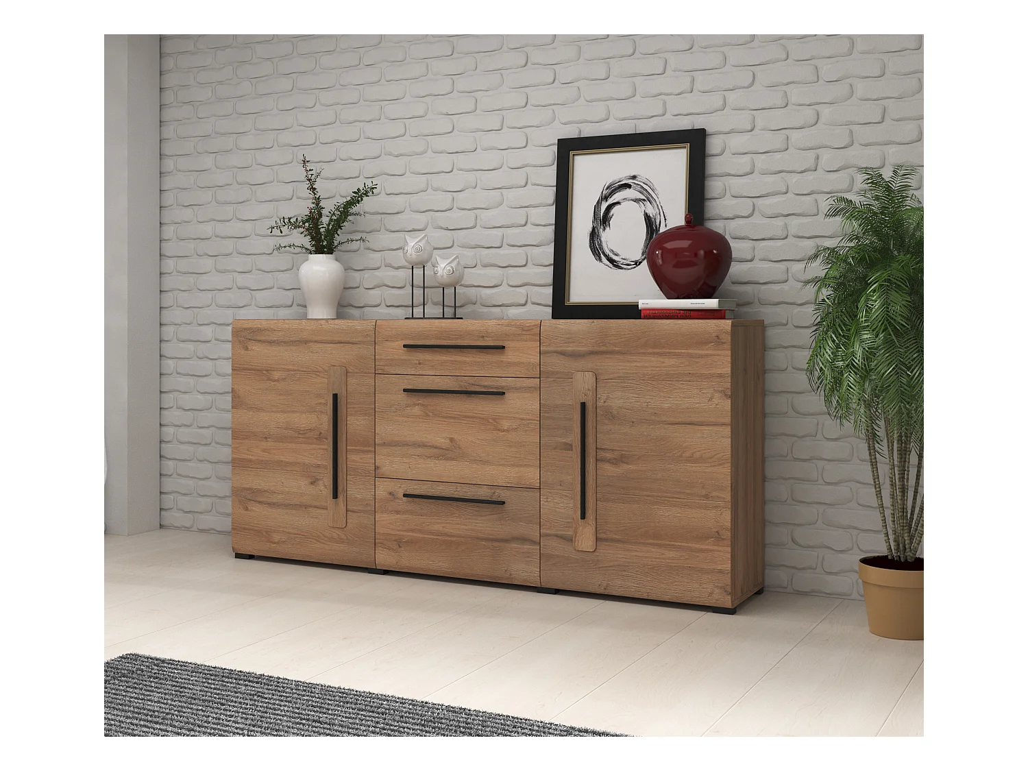 Commode à trois tiroirs TULSA