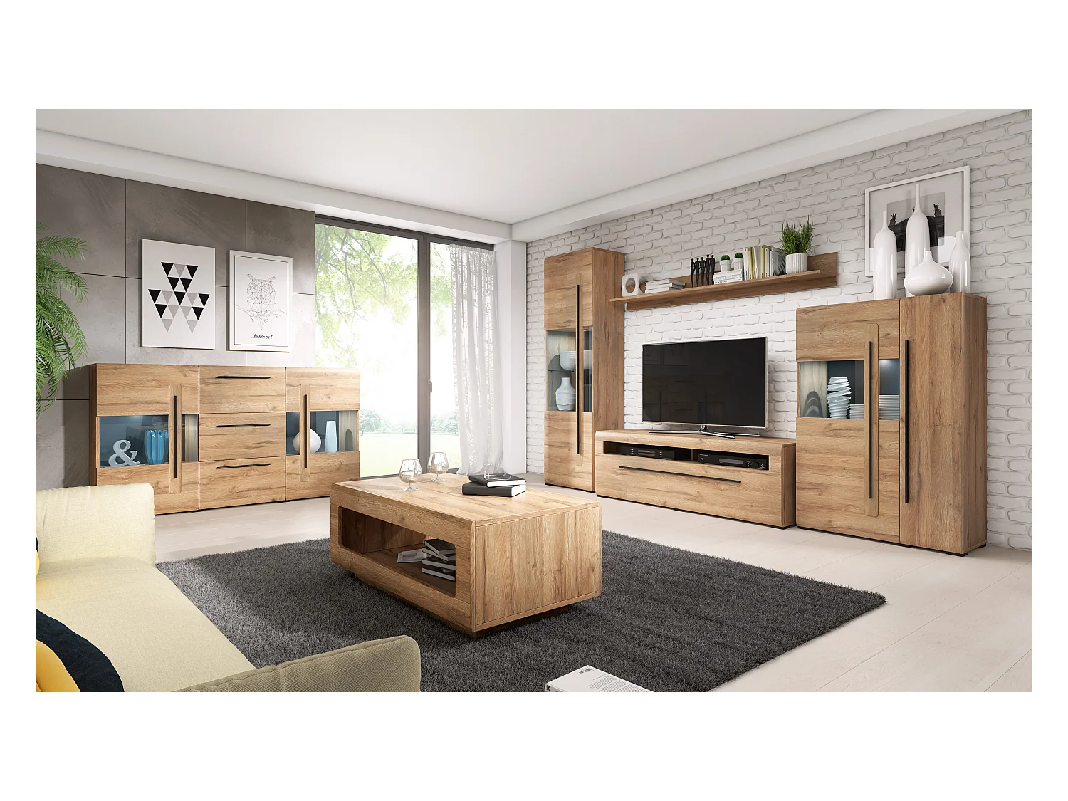 Armoire TV avec un tiroir TULSA 140 cm