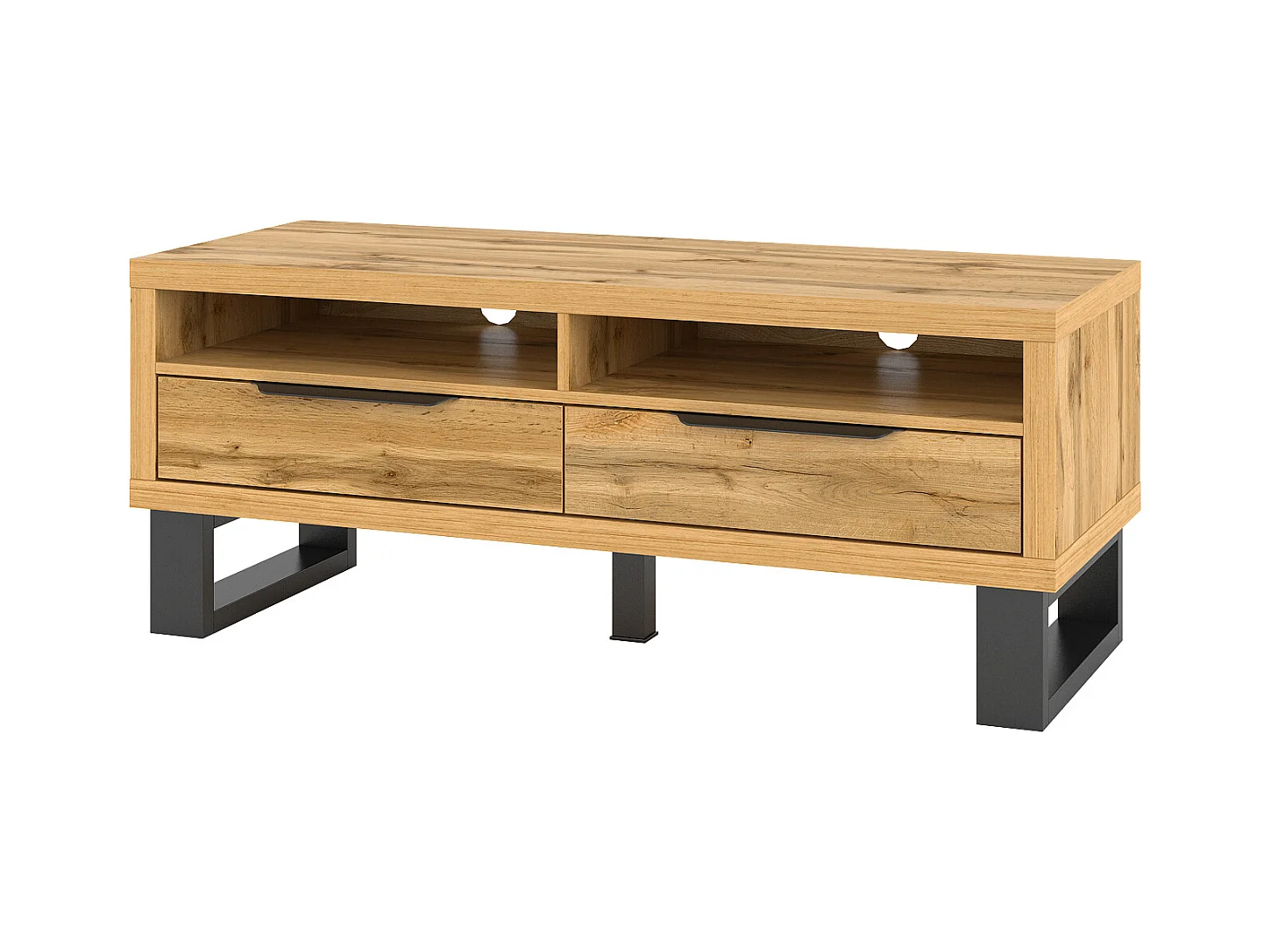 Meuble TV avec deux tiroirs HALLE