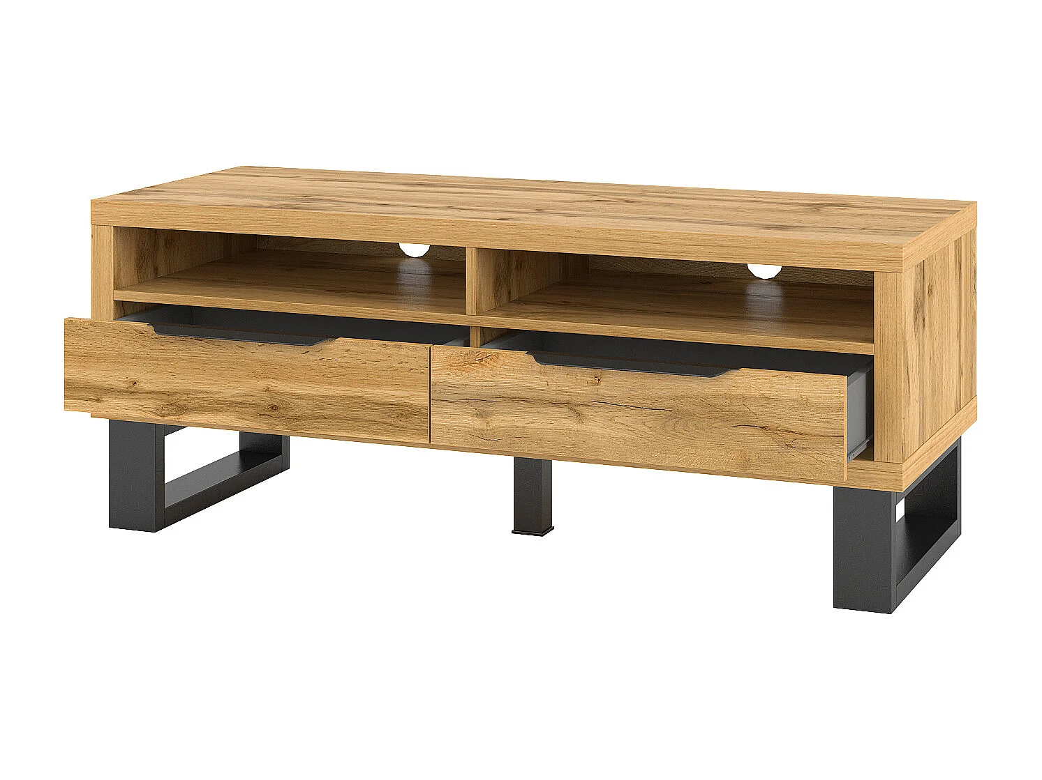 Meuble TV avec deux tiroirs HALLE