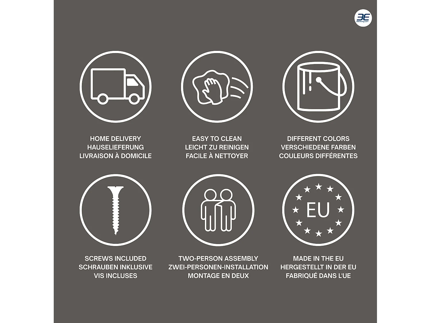 Meuble de salle de bain, Chêne Craft / Cachemire, poignée dorée, 180 ( 2 x 80 + 20) x 46 x 57 cm