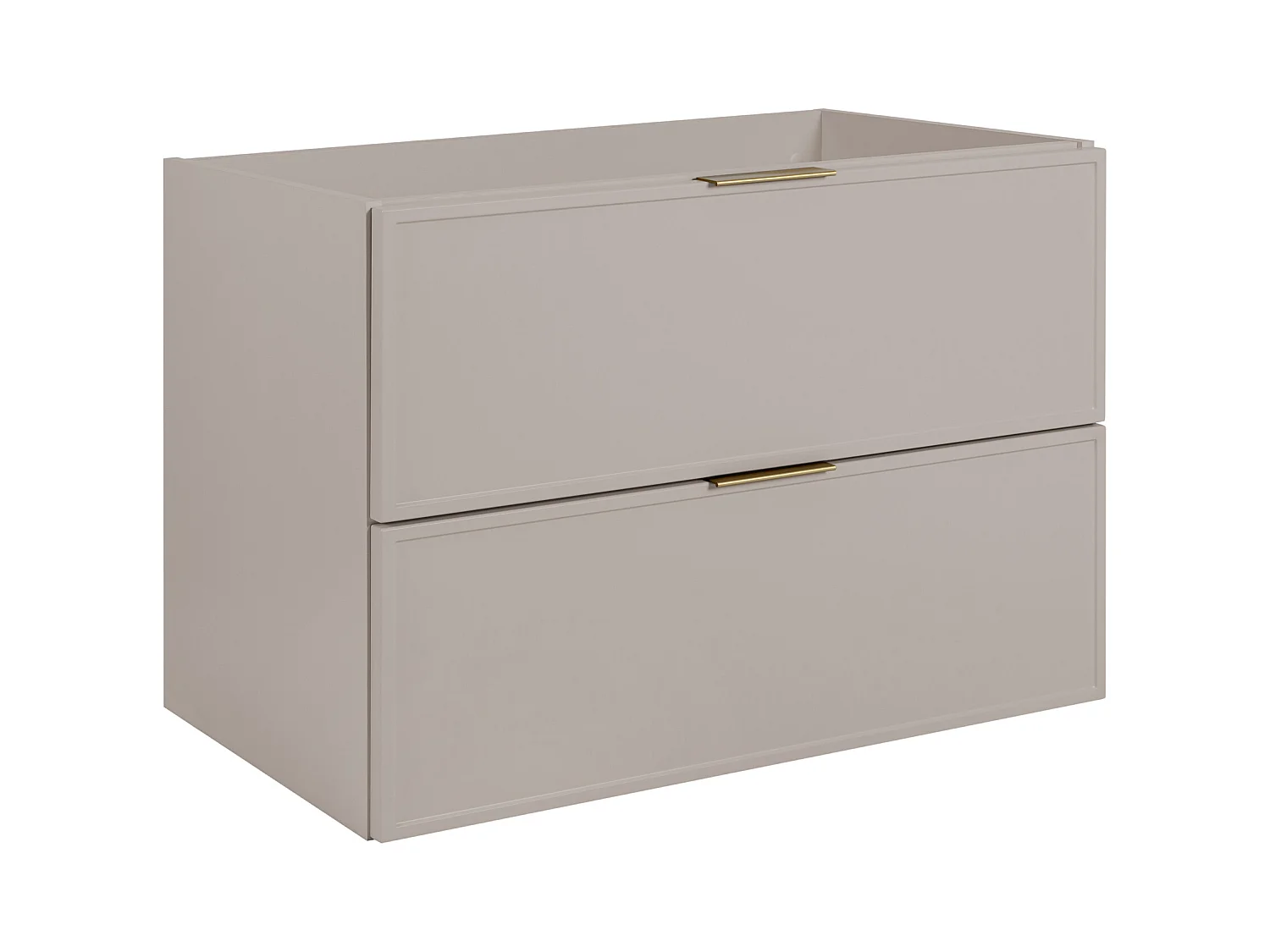 BADEZIMMERSCHRANK, Kaschmir / Weiß, Schwarze Griffe, 180 ( 2 x 80 + 20) x 46 x 57 cm