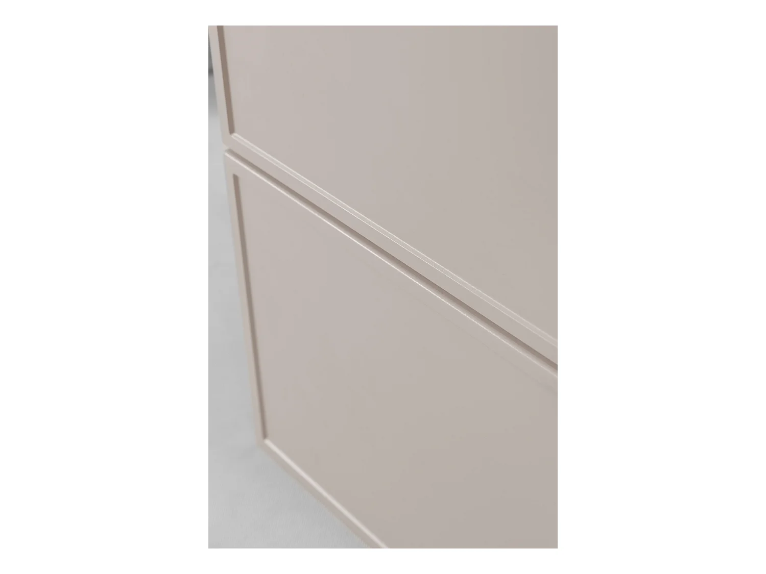 Badkamerkast, Kasjmier, zwarte handgreep, 120 (2 x 60) x 46 x 57 cm