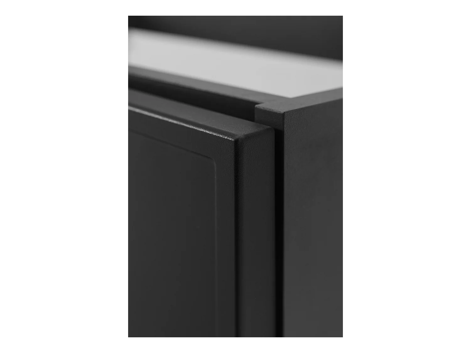 Meuble de salle de bain, Gris Foncé / Blanc, poignée dorée, 100 (80 + 20) x 46 x 57 cm