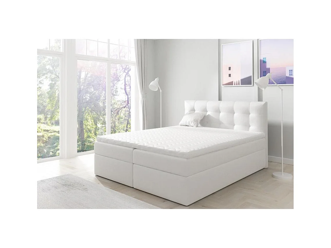 POLSTERBETT Topiq 164/203/103 weiß