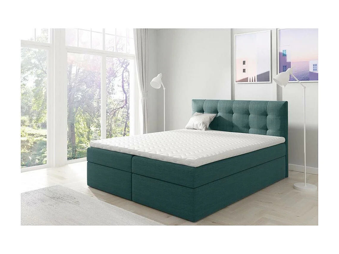 POLSTERBED Topiq 184/203/103 turquoise