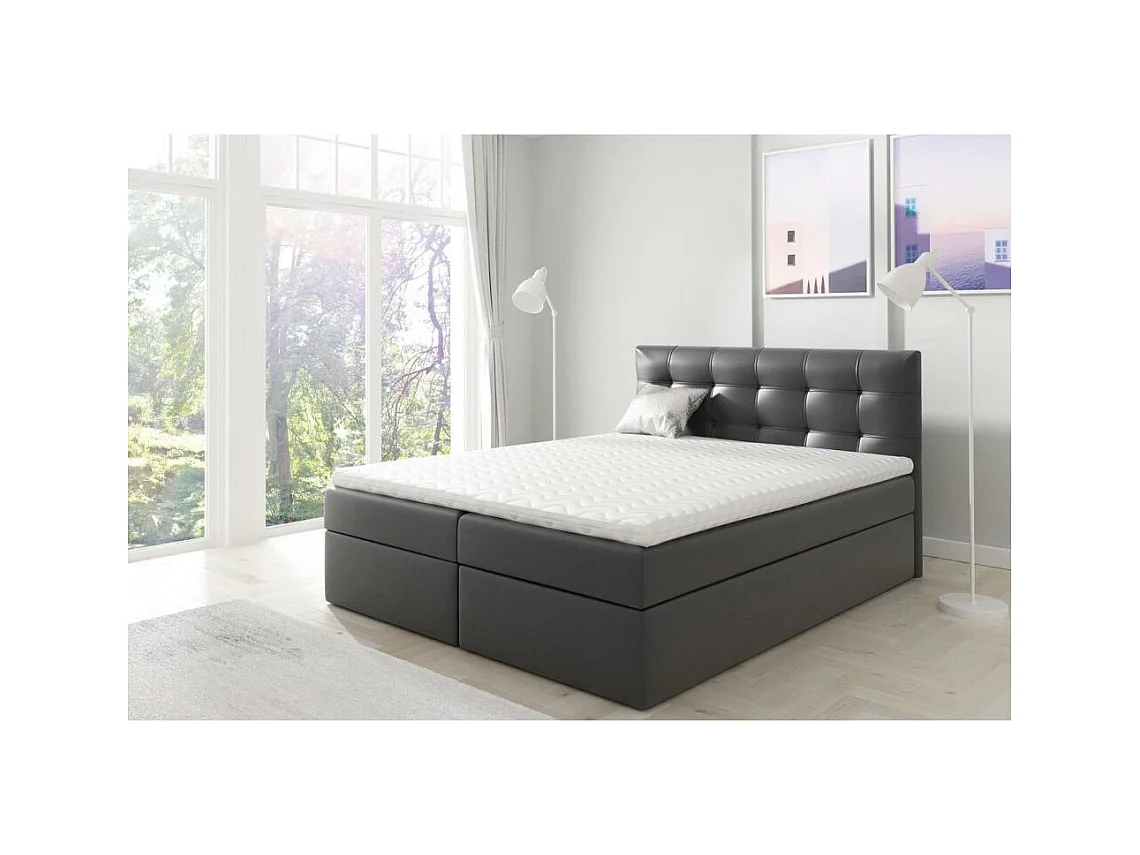 POLSTERBETT Topiq 184/203/103 schwarz