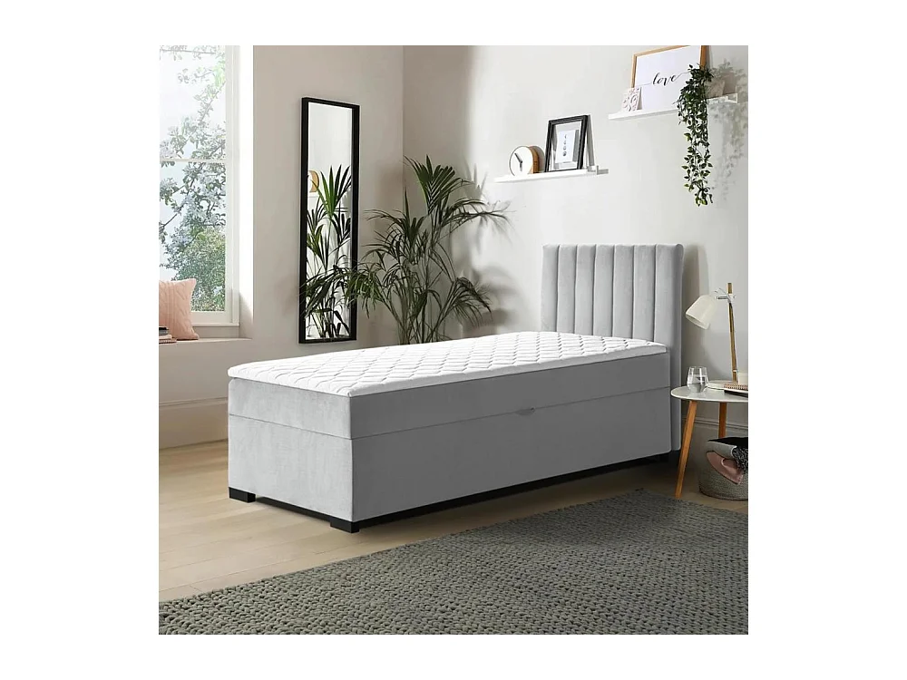 POLSTERBETT Eric 104/207/105 grau