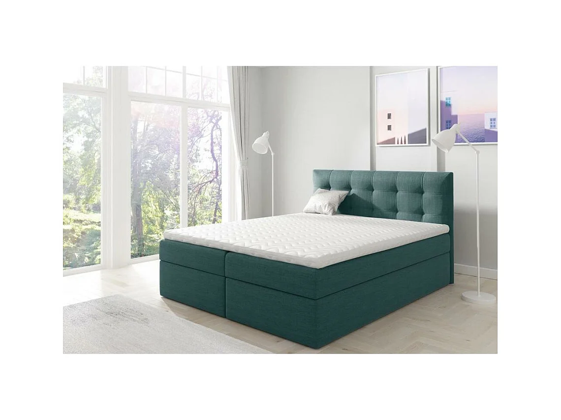 POLSTERBED Topiq 164/203/103 turquoise
