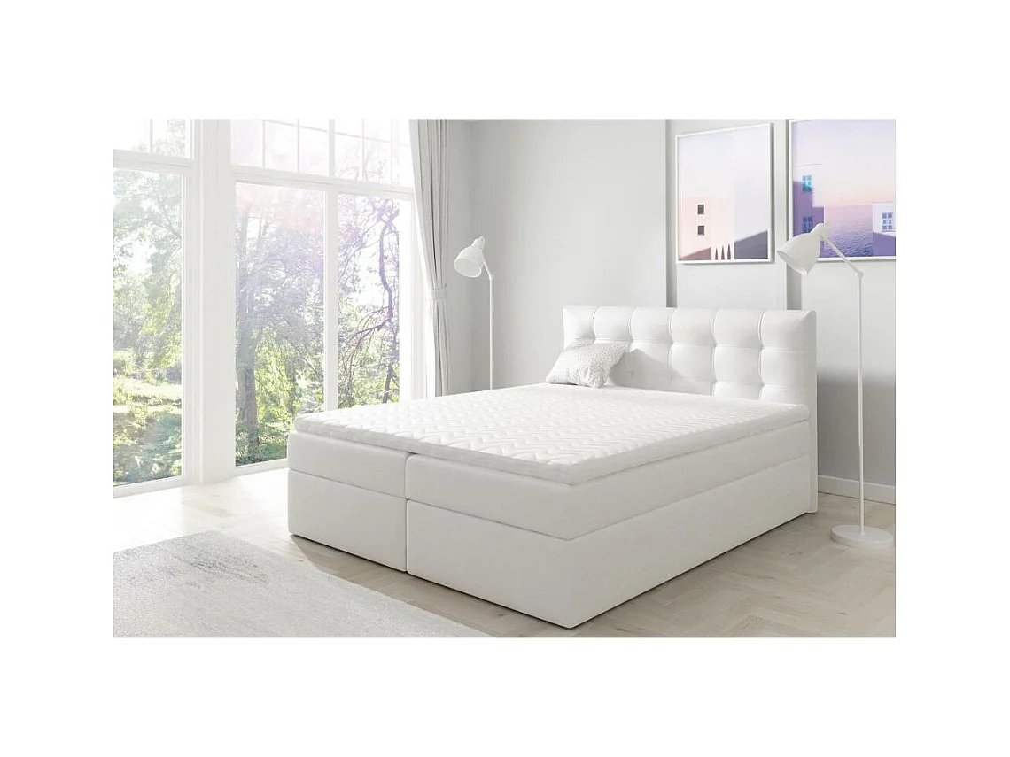 POLSTERBETT Topiq 184/203/103 weiß