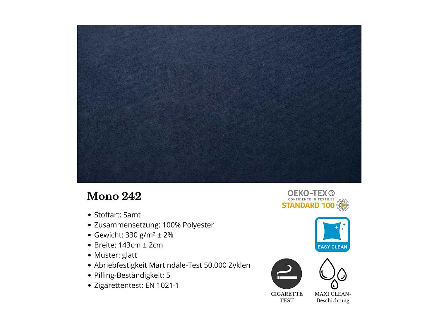 POLSTERBETT Eric 104/207/105 dunkelblau