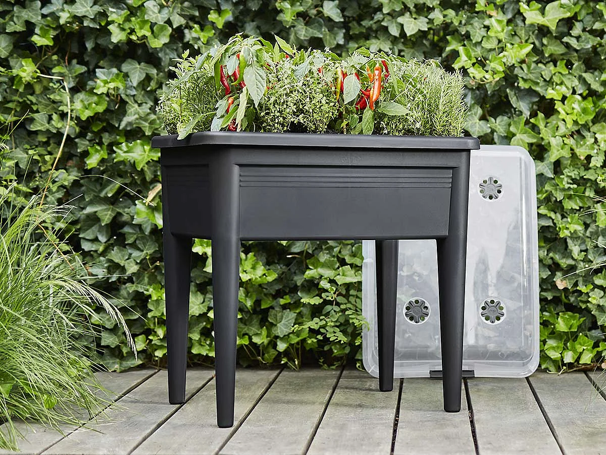 Table de culture XXL noir Green Basics - Elho