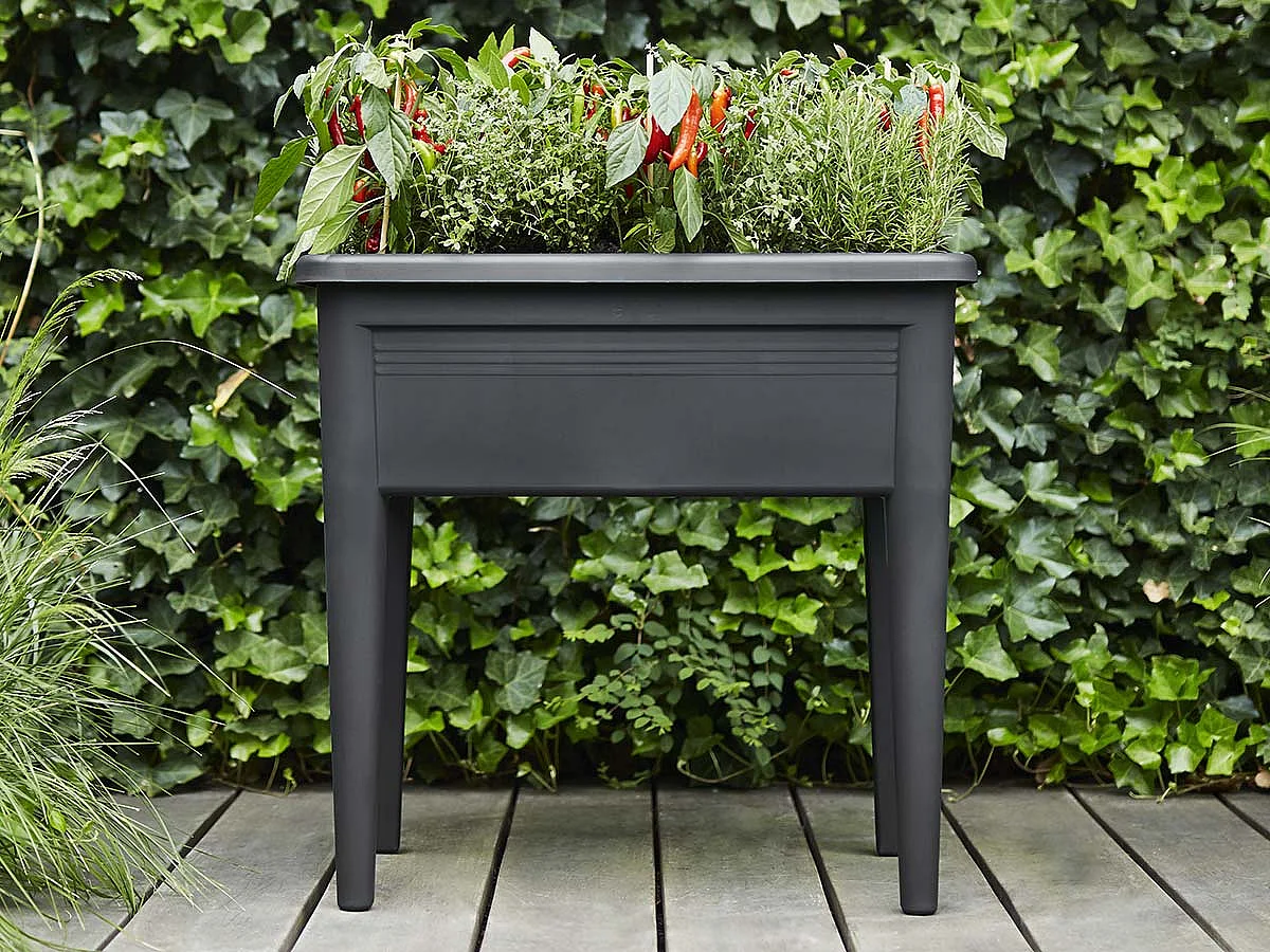 Table de culture XXL noir Green Basics - Elho