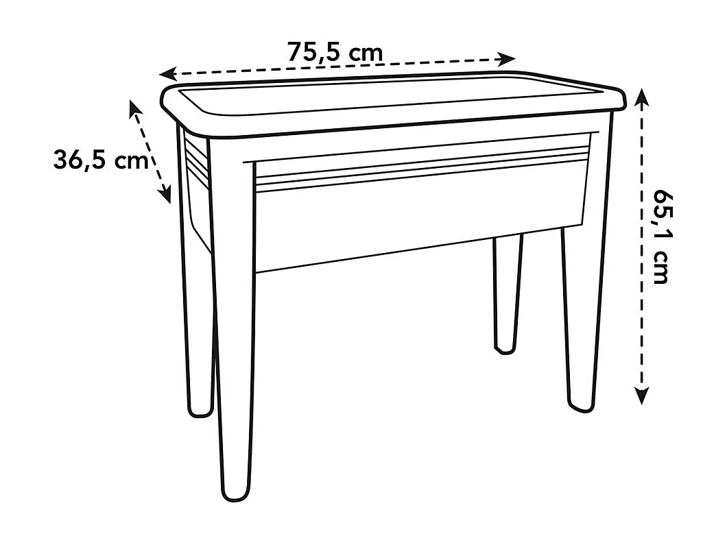Table de culture XXL noir Green Basics - Elho