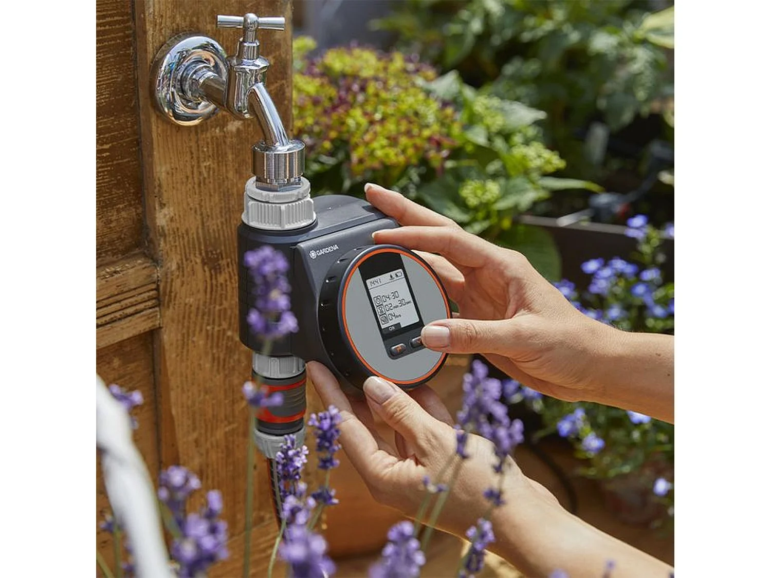 Programmateur d'arrosage Flex GARDENA - Idéal pour arrosage goutte-a-goutte - Pression max 12 bar