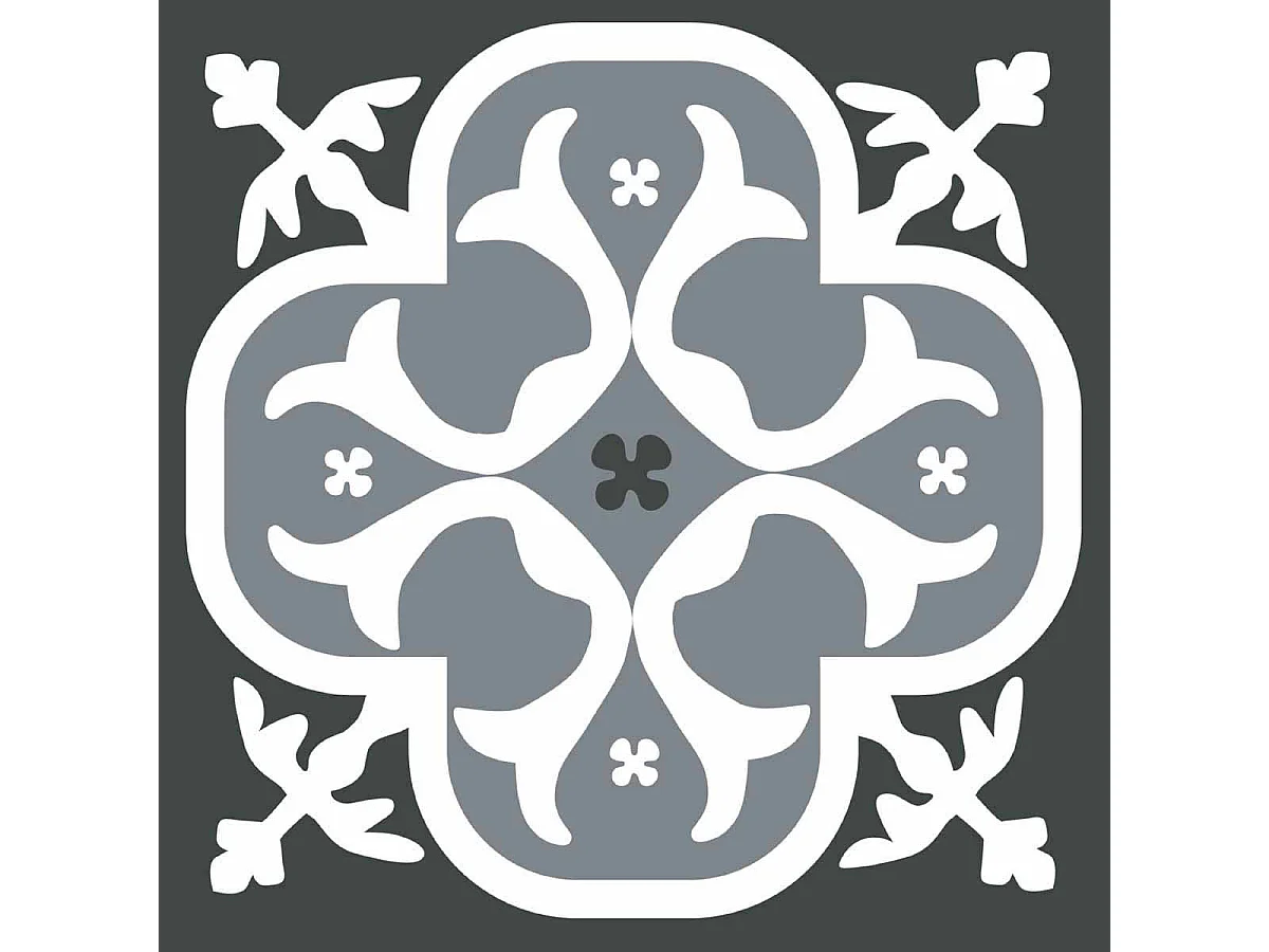 Fliesenaufkleber 15 X 15 cm Schwarze Lilie