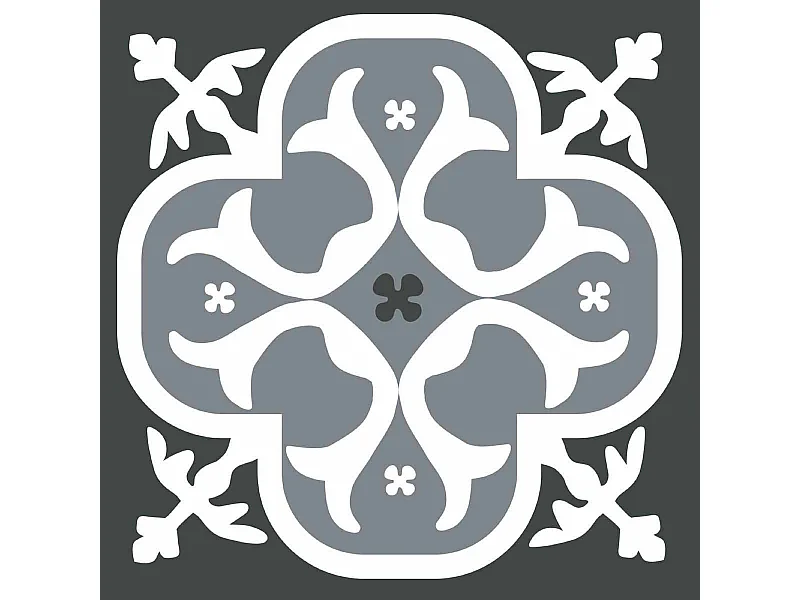 Tegelstickers 15 x 15 cm - Zwarte lelie