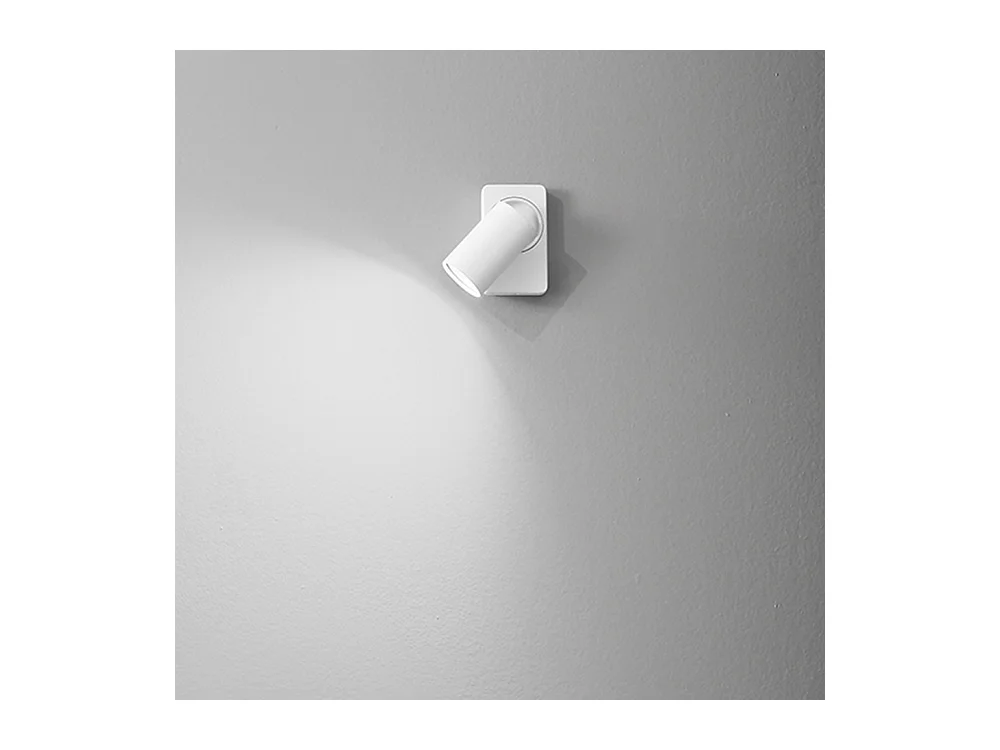 Applique murale led ronde blanche orientable ODDY 1xGu10 Perenz
