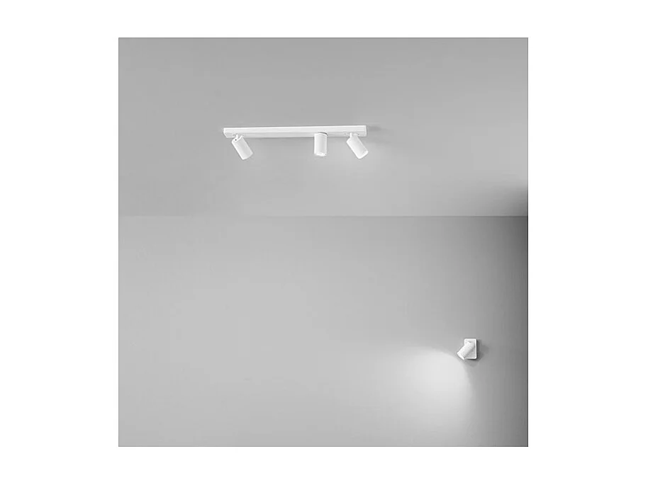 Applique murale led ronde blanche orientable ODDY 1xGu10 Perenz