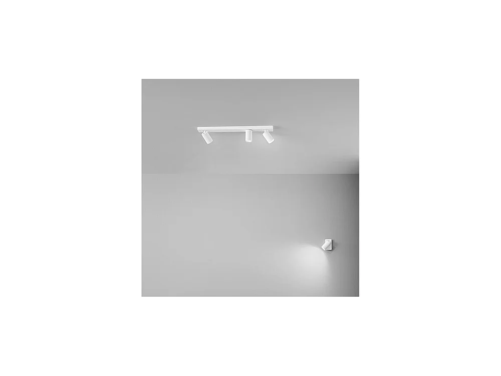 ODDY LED Wandleuchte verstellbar rund Weiß 1xGu10 Perenz