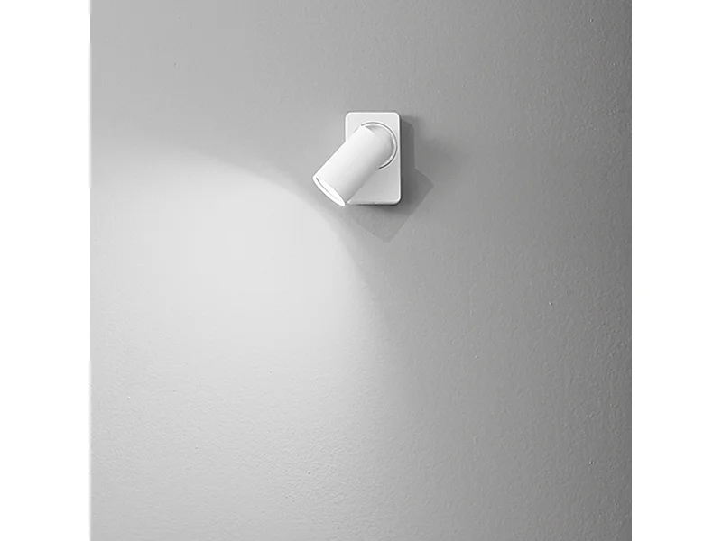 Applique murale led ronde blanche orientable ODDY 1xGu10 Perenz