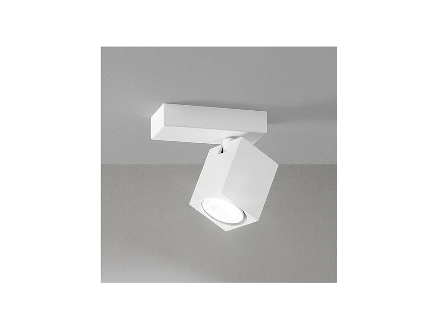 ODDY verstellbare weiße quadratische LED-Wandleuchte 1xGu10 Perenz